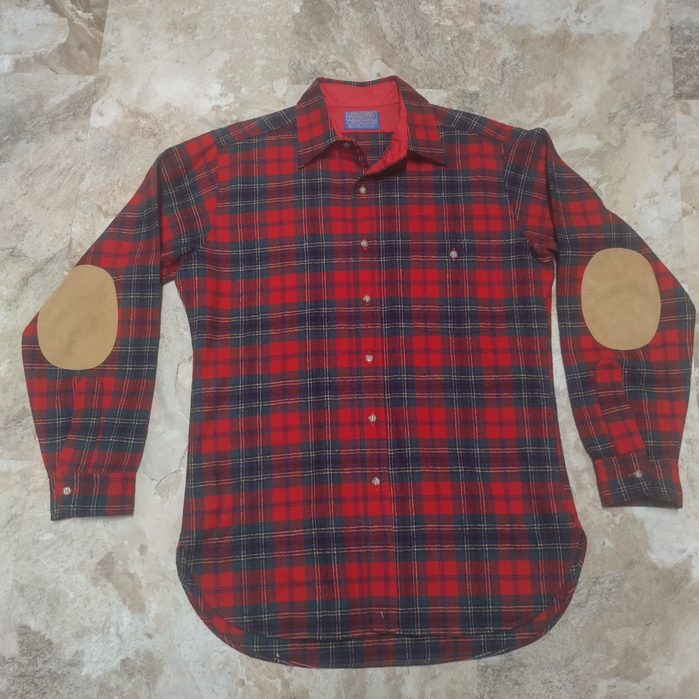Vintage Pendleton Wool Shirt Made In USA Mac Lean Tartan Size M